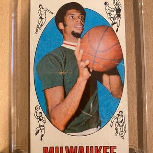 Topps Retro Basketball Card Green and Blue